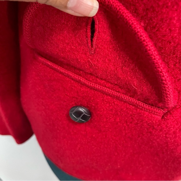 - NWT Lands End Red Wool Button blazer. - Picture 8 of 14